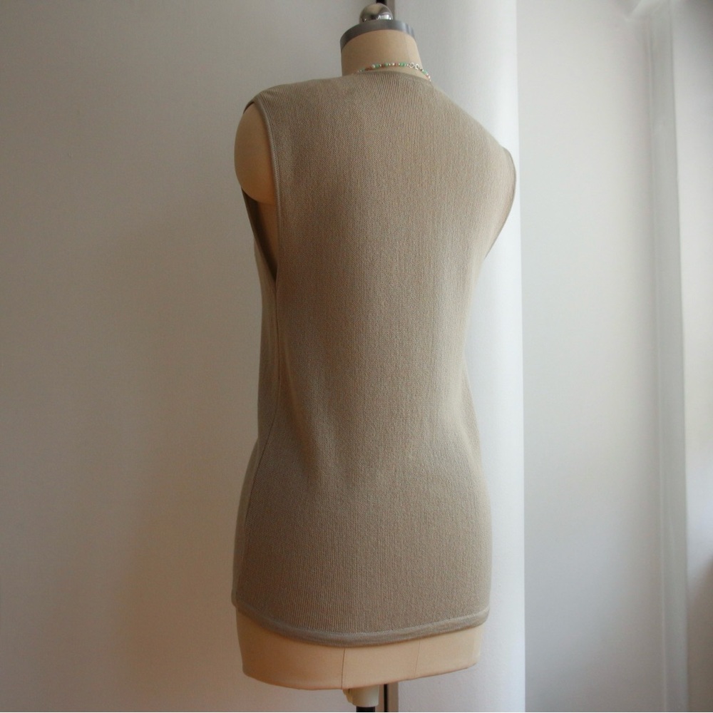 1990's Giorgio Armani Sleeveless Knit Top - Picture 3 of 5